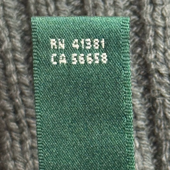 Lauren Ralph Lauren Shawl Collar Cardigan Belted Gray Cable Knit Womens L Cozy - Picture 8 of 12